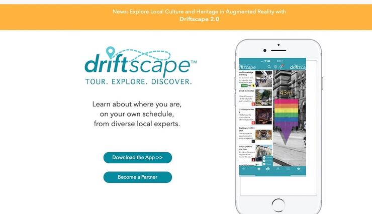 Driftscape homepage