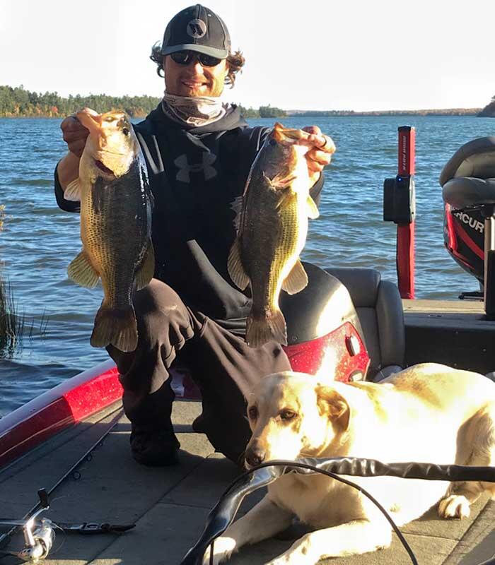 adam vallee angling algoma with 2 bass