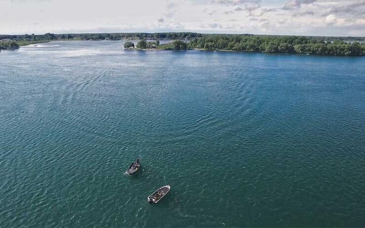 aerial view st. lawrence river