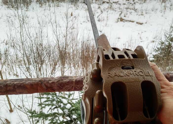 using a rack n roll for whitetail deer