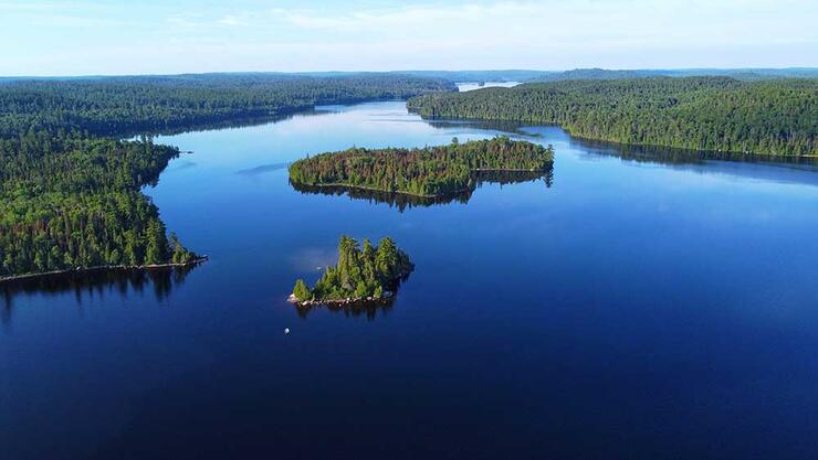 aerial landscape elliot lake
