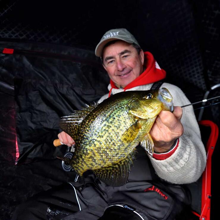 Ice Fishing With Fluorocarbon Line