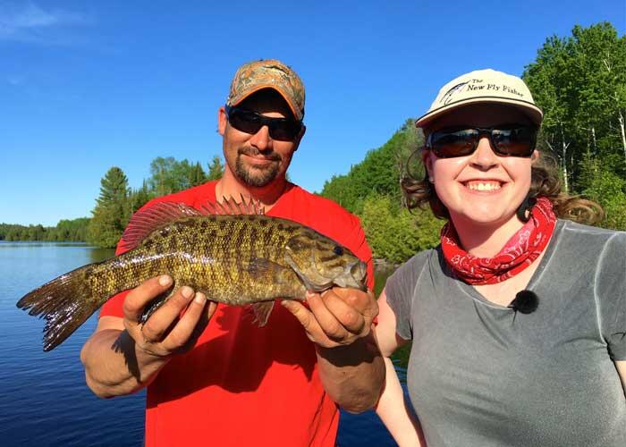 2 anglers with smallmouth bass