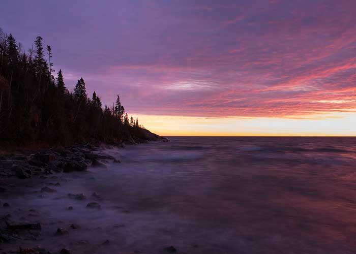 lake superior sunset