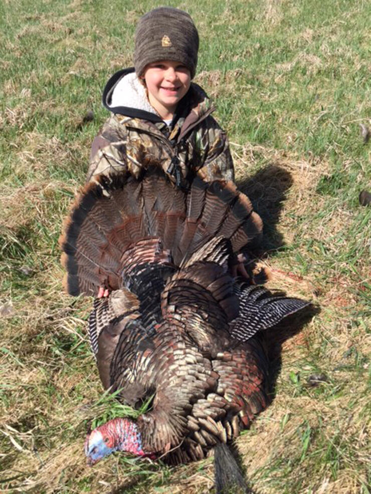 Julia with a Turkey