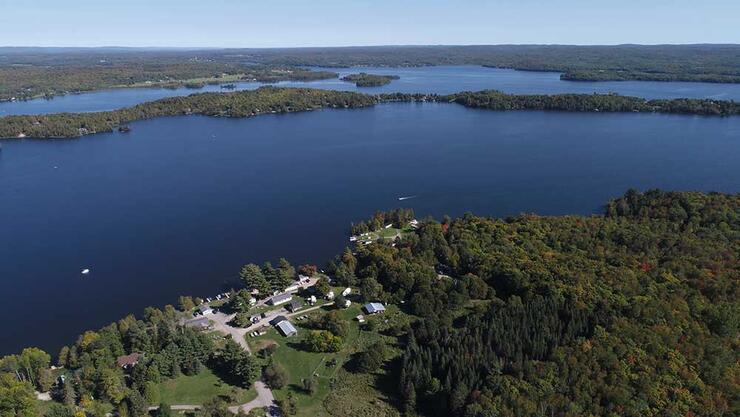 lake nosbonsing aerial view