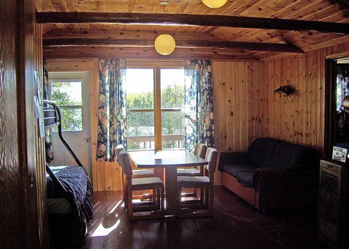 timber edge camps cabin interior
