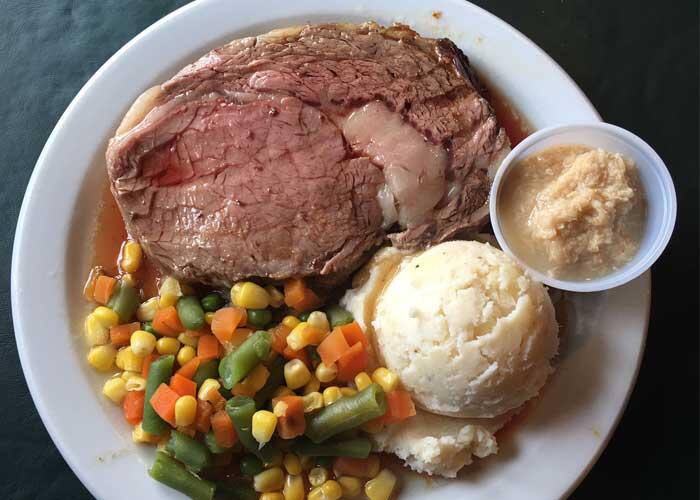 fireside lodge prime rib dinner