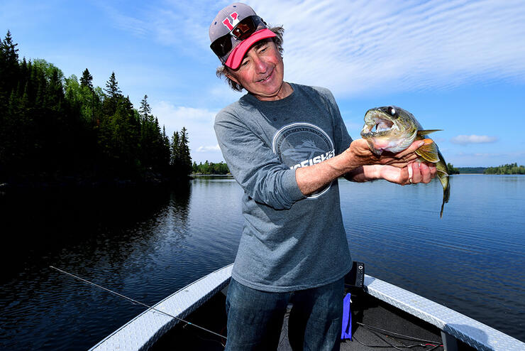 Walleye Perch Fish Caught Bound Stringer Laid Wooden Dock Fisherman — Stock  Photo © PantherMediaSeller #338810406