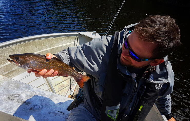 Trolling for trophy Brook Trout, Marmac Lodge, Esnagi Lake, ON Part 4 of 4  