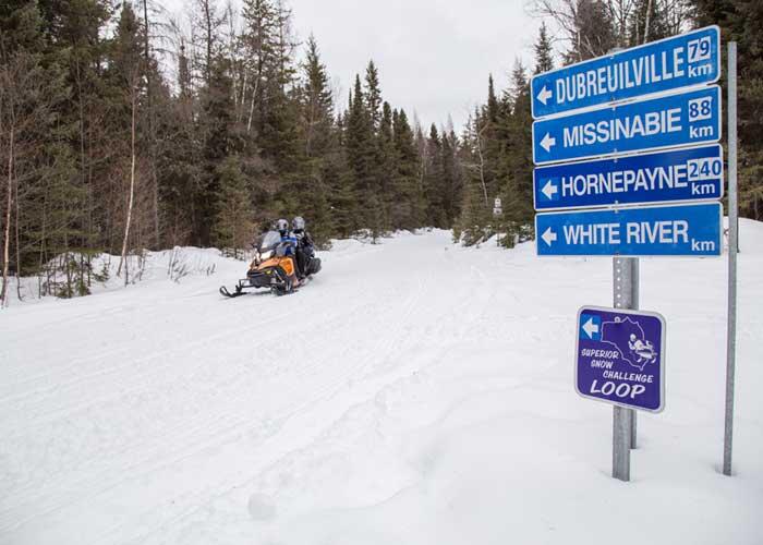 algoma snowmobile signage