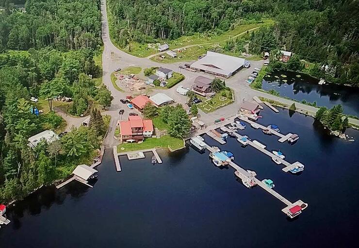 aerial northland paradise lodge