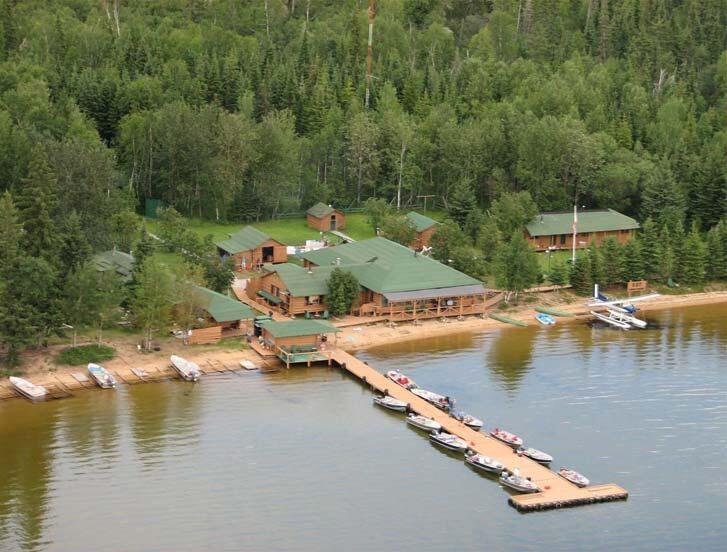 aerial view of cat island lodge