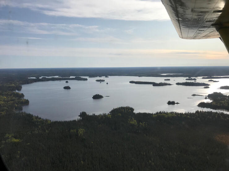 view from float plane