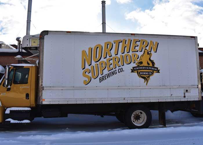 northern breweries delivery truck