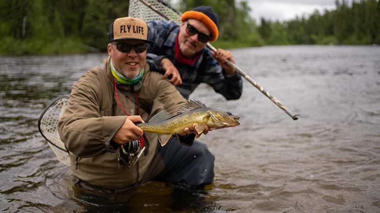 two anglers whitefish