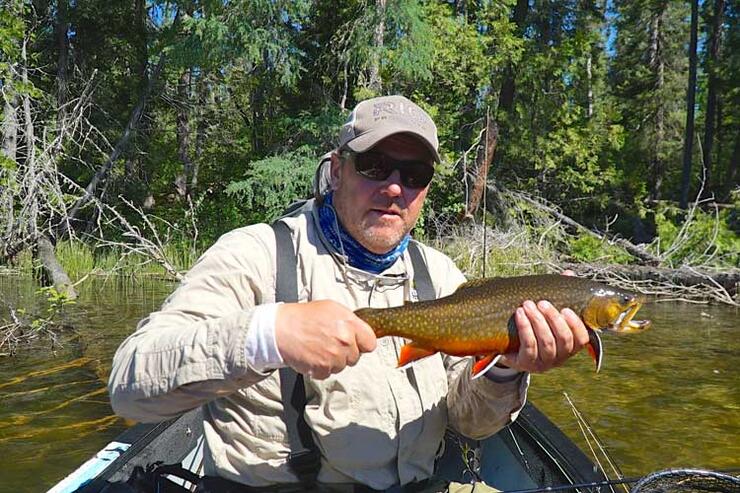 Pike And Brook Trout On A Fly Esnagami Wilderness Lodge Northern