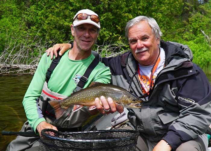 eric lund with brook trout