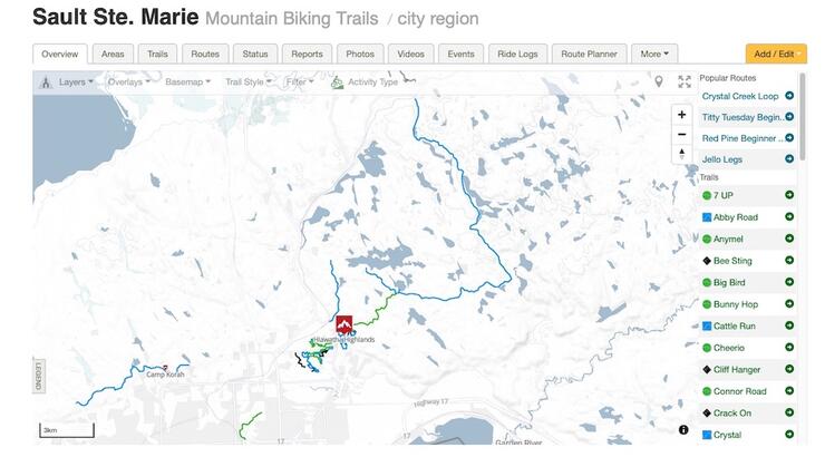 Map with tracking features