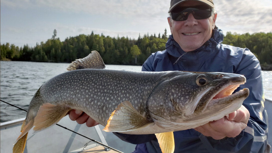 Ice out lake trout fishing in Ontario, Canada