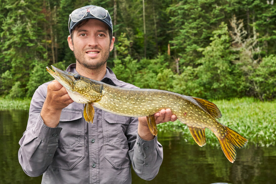 Ashley Rae Fishes Lake Talon from Camp Conewango