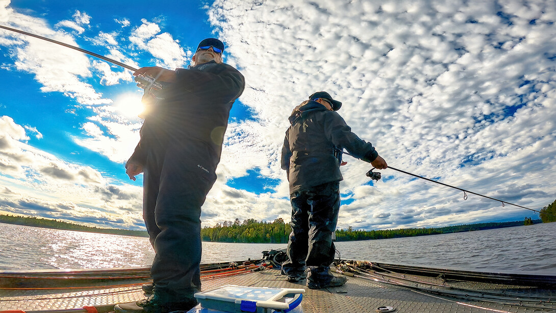 Big Boat Portaging in Northern Ontario: Lady Evelyn Lake