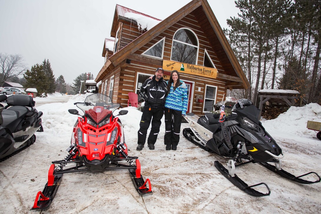 Haliburton Forest Snow Trails Snowmobile Adventures