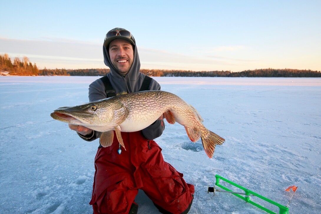 Rig for pike ice fishing  Bass fishing tips, Fishing tips, Bass