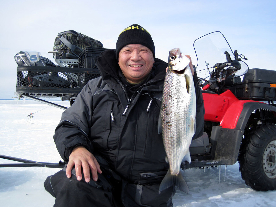 Ice Fishing Whitefish Northern Ontario