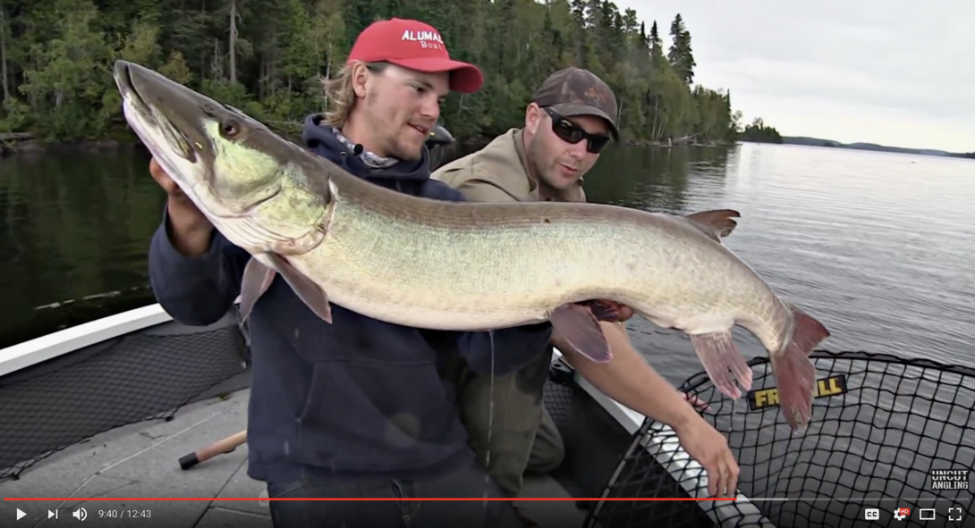 Muskie Fishing with Jessie Baker on Pipestone Lake, Ontario 