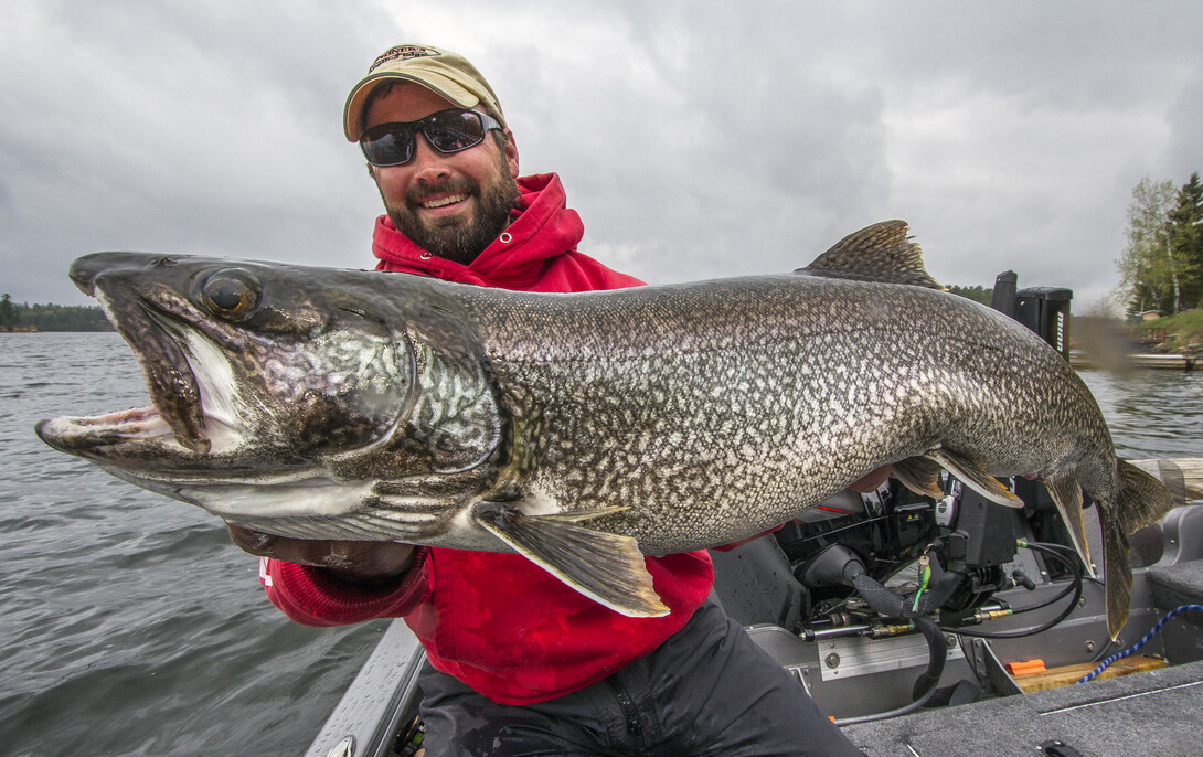 Ice out lake trout fishing in Ontario, Canada