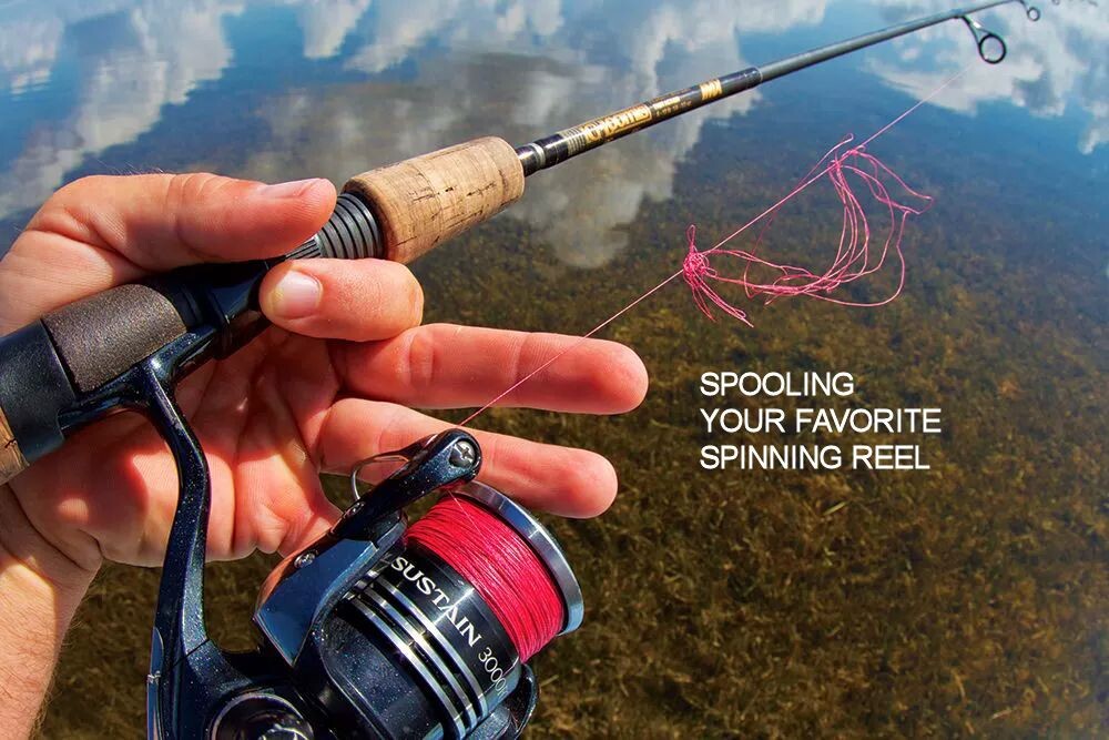 Spooling a spinning deals reel