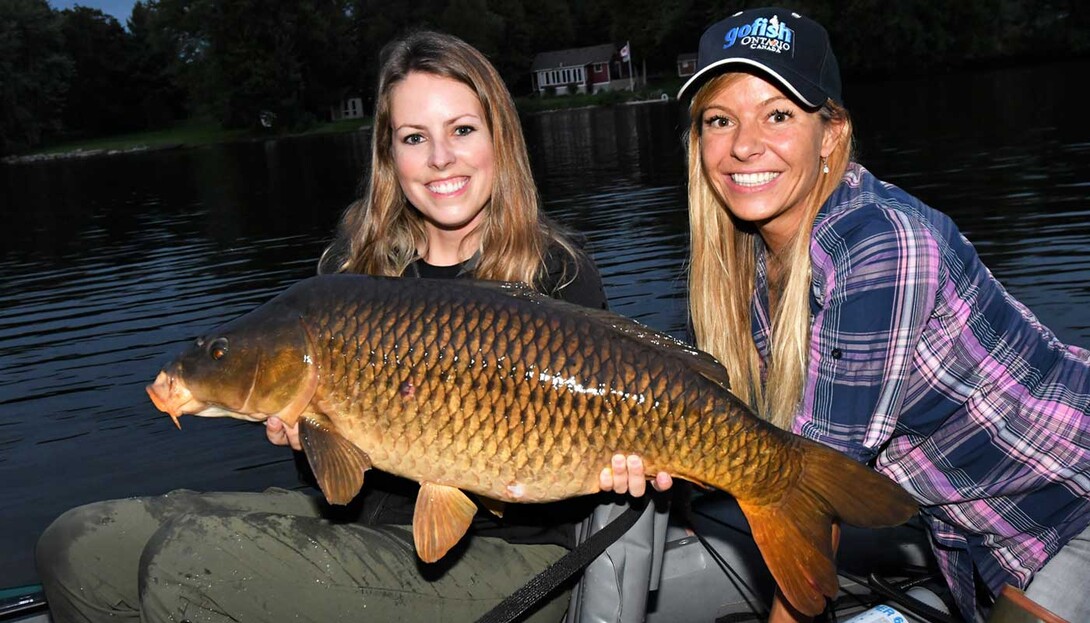 Babs Kijewski Fishes for Carp in Peterborough Ontario