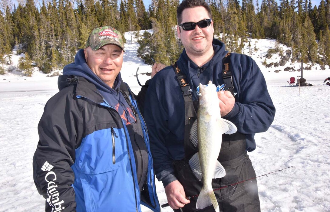 Ice Fishing On Big Lake Abitibi